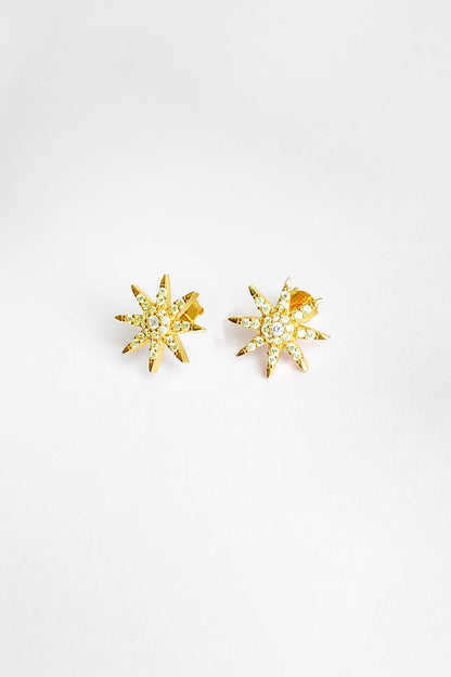 North Star Silver Earrings