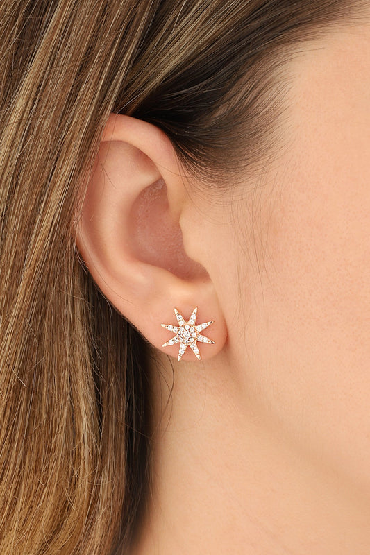 North Star Silver Earrings