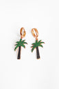 Silver Palm Tree Earrings