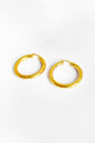Big Sharnel Sterling Silver Earrings