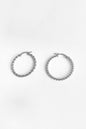Medium Auger Sterling Silver Earrings