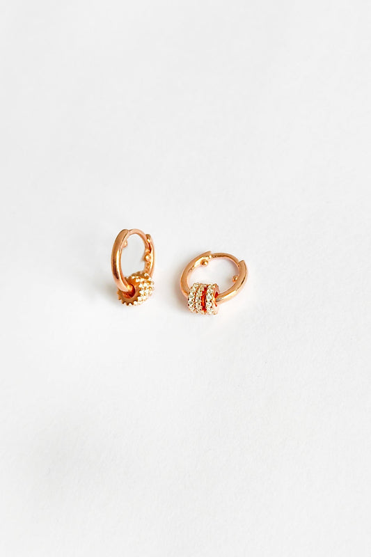 Gemstone Hoop Silver Hoop Earrings