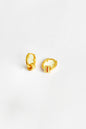 Gemstone Hoop Silver Hoop Earrings