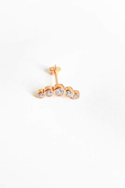 Zircon Stone Tragus Silver Cartilage Earring