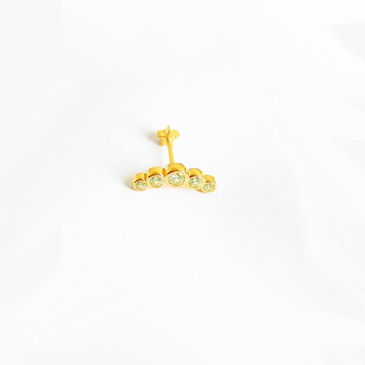 Zircon Stone Tragus Silver Cartilage Earring