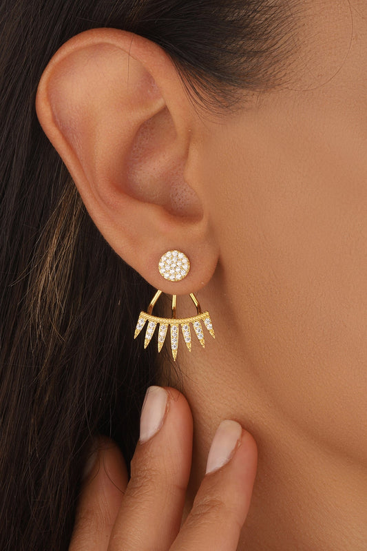 Whitestone Ear crawler, Crawler earrings, Ear climbers