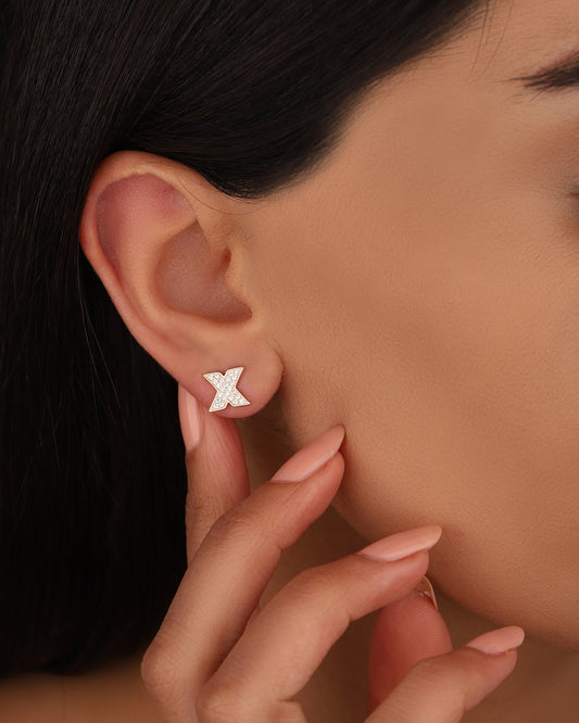 OX-Studs, Elegante sølvøreringer, Minimalistiske Klassiske Øredobber til Hverdagsbruk for Menn og Damer