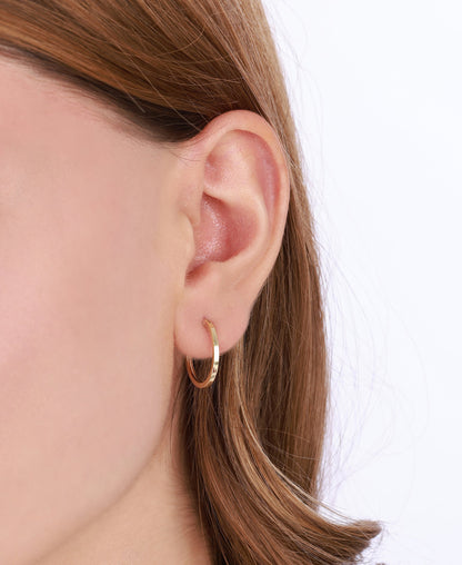 Silver Square Thin Hoop Earrings for Everyday and Special Occasions