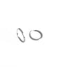 Silver Square Thin Hoop Earrings for Everyday and Special Occasions