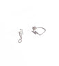 Lightning Bolt Chain Silver Earrings