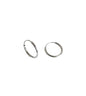 Wirework Round Silver Earrings
