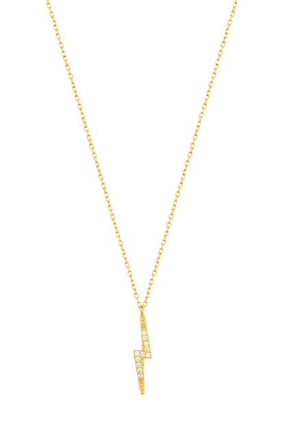 Sterling Silver Lightning Necklace