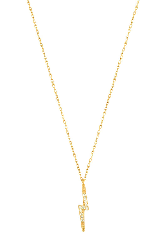 Sterling Silver Lightning Necklace