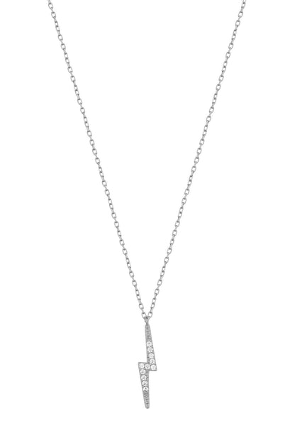 Sterling Silver Lightning Necklace
