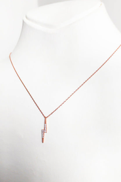 Sterling Silver Lightning Necklace