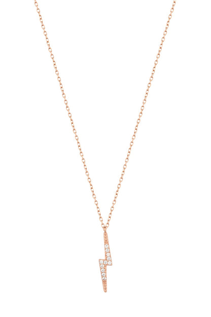 Sterling Silver Lightning Necklace