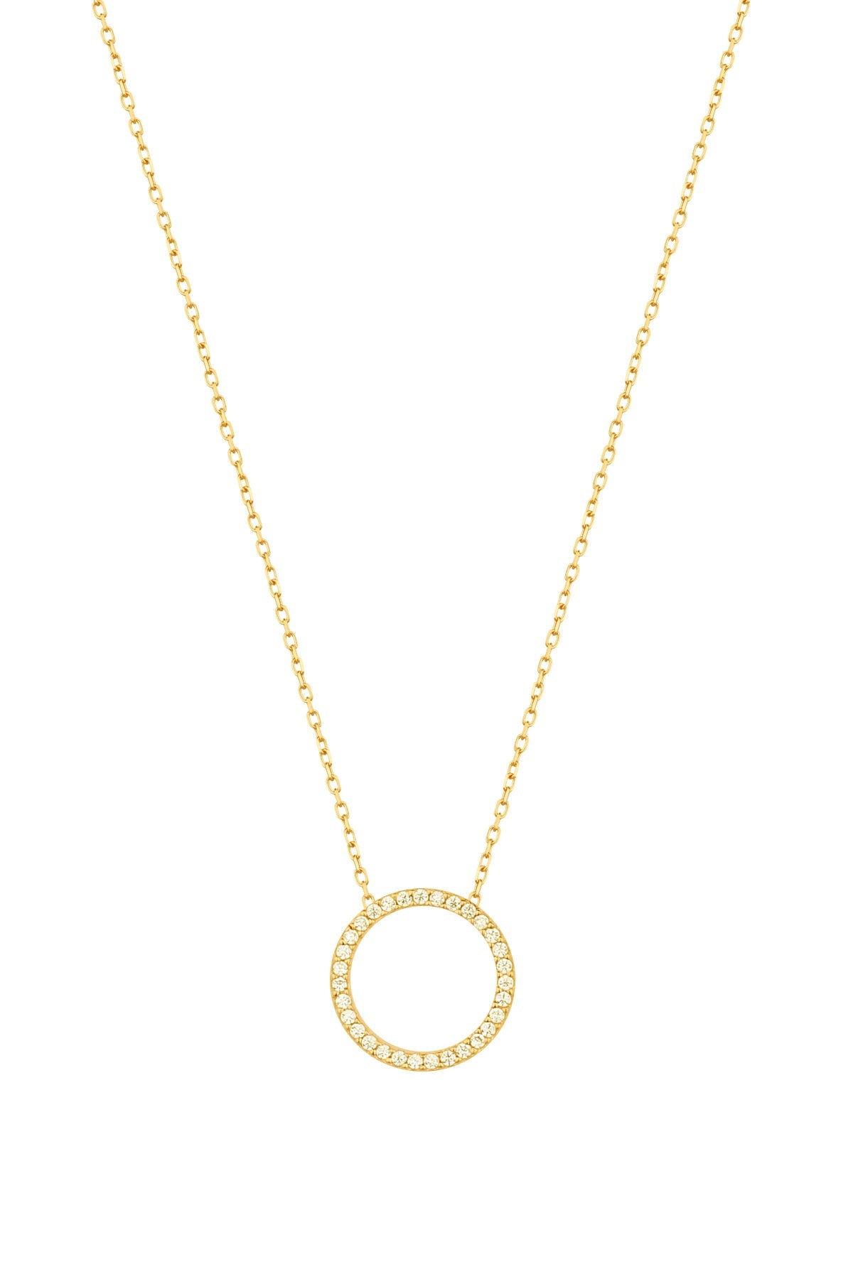 Round White Stony Silver Necklace