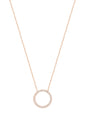 Round White Stony Silver Necklace