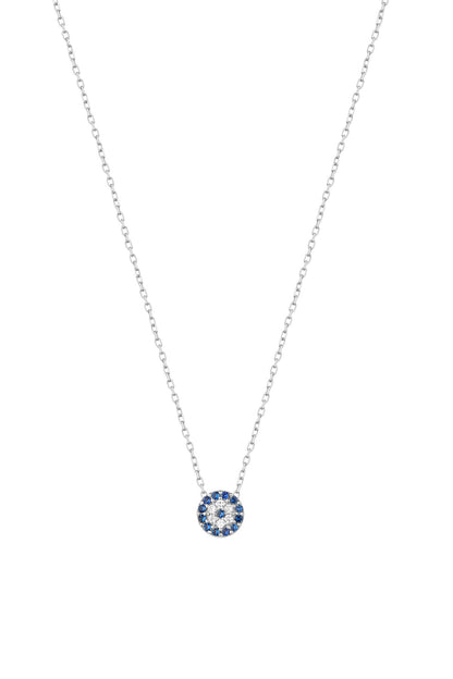 Classic Evil Eye Silver Necklace