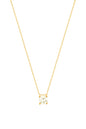 Solitaire Silver Necklace