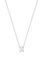 Solitaire Silver Necklace