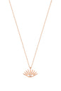 Single Stone Eyelashes Eye Silver Necklace