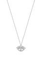 925 Sterling Silver Eyelash Eye Necklace