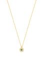 Turquoise Daisy Silver Necklace