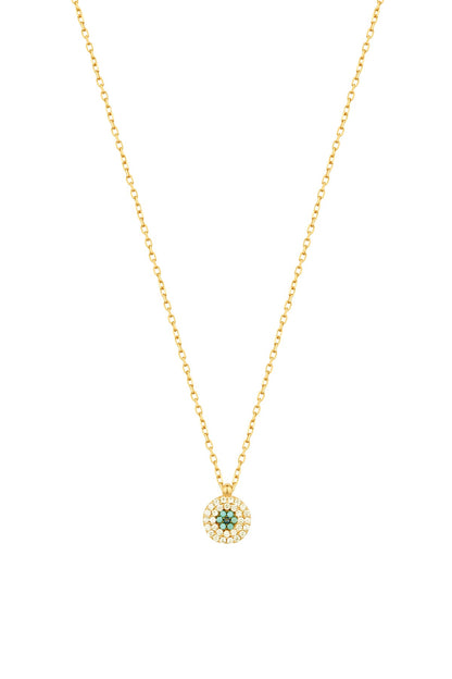 Turquoise Daisy Silver Necklace