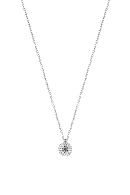 Turquoise Daisy Silver Necklace