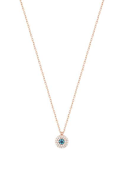 Turquoise Daisy Silver Necklace