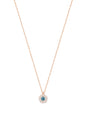 Turquoise Daisy Silver Necklace
