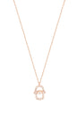 Eye Hamsa Silver Necklace