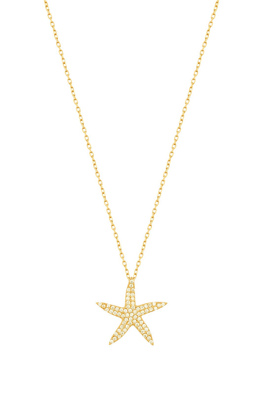 Starfish Silver Necklace