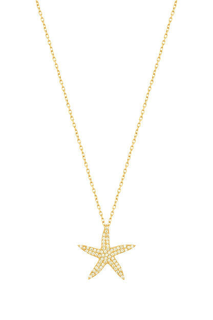 Starfish Silver Necklace