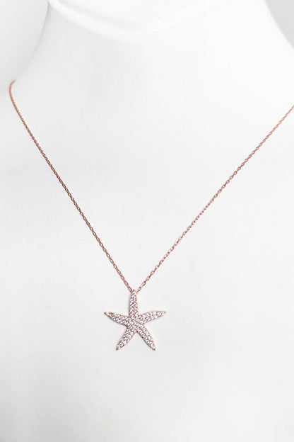 Starfish Silver Necklace