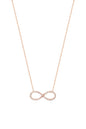 Full Stone Infinity Silver Necklace