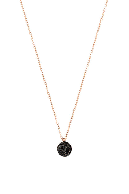 Black Stone Silver Necklace