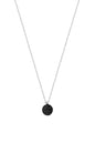 Black Stone Silver Necklace