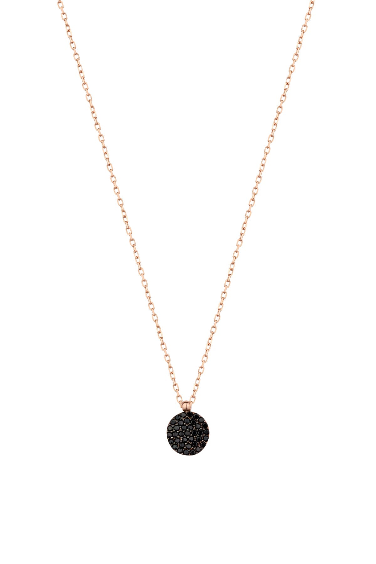 Black Stone Silver Necklace