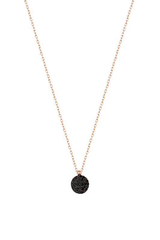 Black Stone Silver Necklace