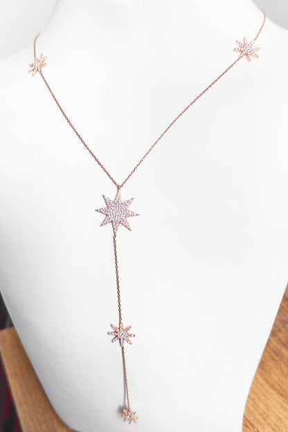 North Star Y Silver Necklace
