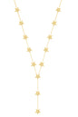 Multi Star Y Silver Necklace