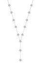 Multi Star Y Silver Necklace