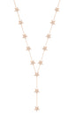 Multi Star Y Silver Necklace