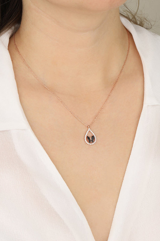 Butterfly Necklace, Sterling Silver, Celtic Necklace, Papillon Necklace, Everyday Jewelry,  Graduation Gift