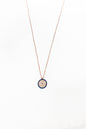 Classic Stone Evil Eye Bead Silver Necklace