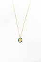 Classic Stone Evil Eye Bead Silver Necklace