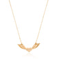 Angel Wing Heart Name Date Necklace for Valentine's Day