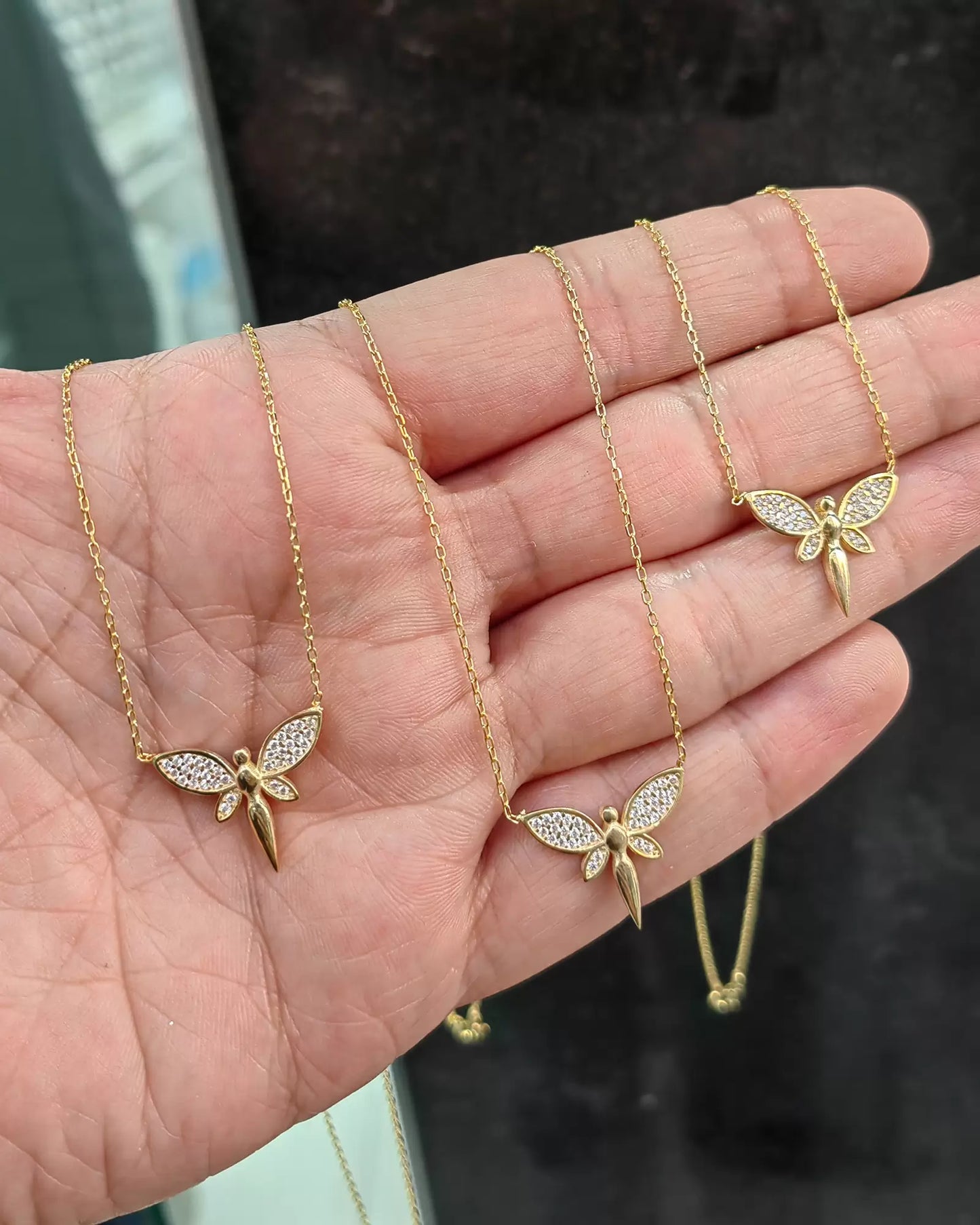 14K Gold Filled Angel Necklace - Guardian Angel Necklace - Dainty Angel Jewelry